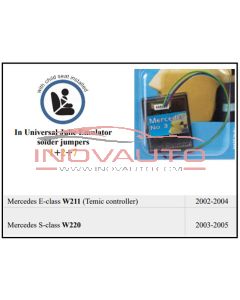 Emulador de sensor ocupacion de asiento (Con opción de desactivación asiento) MERCEDES W211 2002-2204 W220 2003-2005
