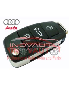 Audi 3 Bouton Remote Key Shell blade HU66