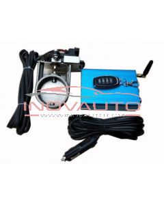 Car Exhaust Control Valve Set With ELECTRIC Actuator CUTOUT 2.5" 63mm Pipe CLOSE STYLE with Wireless Remote Controller