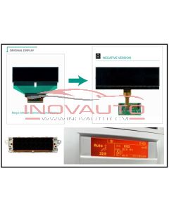 LCD Display for Multifunction  Borg Johnson Magneti Marelli PSA Fiat Lancia (Negative Version)