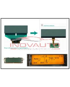 LCD Display for Multifunction  Borg Johnson Magneti Marelli PSA Fiat Lancia (Positive Version- Clear Background / Black letter)