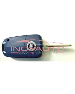 Fiat Conversion flip key shell blue for 1 Button with Blade GT15R
