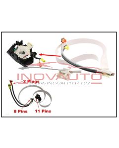 COMPLETE FLAT WITH CONNECTORS AIRBAG Clock Spring for Nissan 25567-5X00A 25560-JD003 25560-JD000