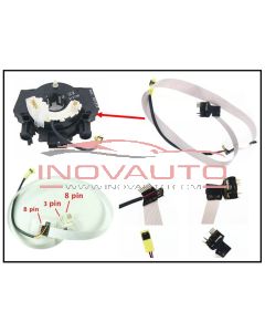 COMPLETE FLAT WITH CONNECTORS AIRBAG Clock Spring for Nissan 25567-EB60A 25567-EB301 25567-EV06E