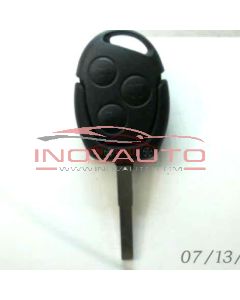 Ford key shell for 3 button remote with blabe HU101