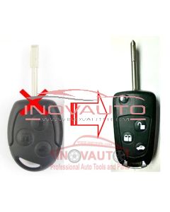 Ford conversion flip key shell for 3 button with blabe FO21