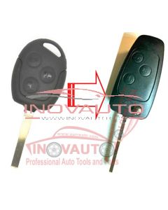 Ford  conversion flip key shell for 3 button with blabe HU101