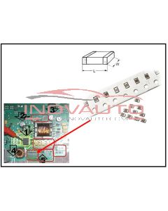 PACK 12 X UNIT Resistor SMD; 0805; 1Ω; 125mW; ±1% (Megane Dash repair)