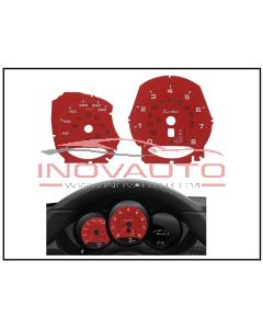 Gauge Face Dashboard Porsche 981 982 (718) Boxster / Cayman / Macan Turbo 280Km/h Red