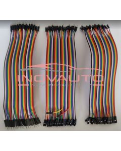 Wire kit 20CM x 40 x 3pcs- Male to Male + Male to Female and Female to Female Jumper Wire Cable for Arduino