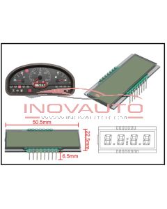 LCD Display for Dashboard Same, Deutz-Fahr, Lamborghini, Hürlimann, Massey Ferguson
