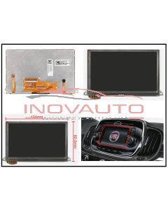  LCD Display Radio NAVI GPS 5" IPS2P2301-E Fiat 500 330 VP2