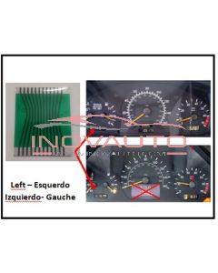 Flat LCD Connector for Dash Displays LEFT MERCEDES cLASS E- W210 C-W202 CLK-W208 SLK-R270 (Low Cost)