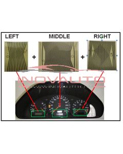 Flat LCD Connector for Dash Displays Mercedes Class E- W210 C-W202 CLK-W208 (left+Midle+right) BEST QUALITY