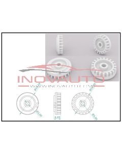 Gear Wheel 20 teeth for Instrument-Dashboard Audi Mercedes VW Volvo  (Thickness 3.1 mm+2.95 mm)