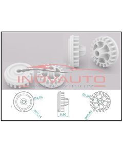 Gear Wheel 20 teeth for Instrument-Dashboard Audi Mercedes W114 W115