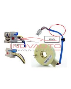 Nº2 Steering sensor BLUE Cable/GREY Connector Fiat Lancia (Compatible Nº9 or PURPLE) 