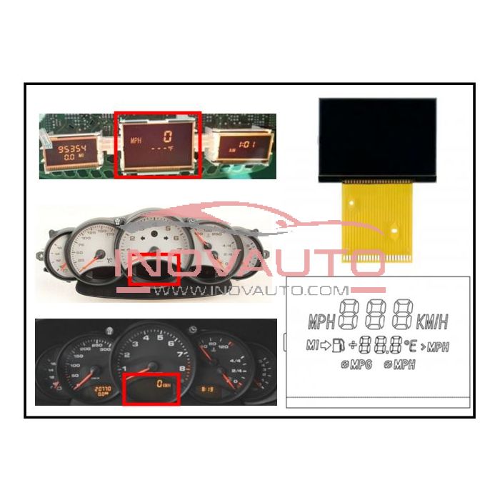 SCREEN DISPLAY LCD INSTRUMENT PANEL PORSCHE 911 996 1998-2005 CENTRAL