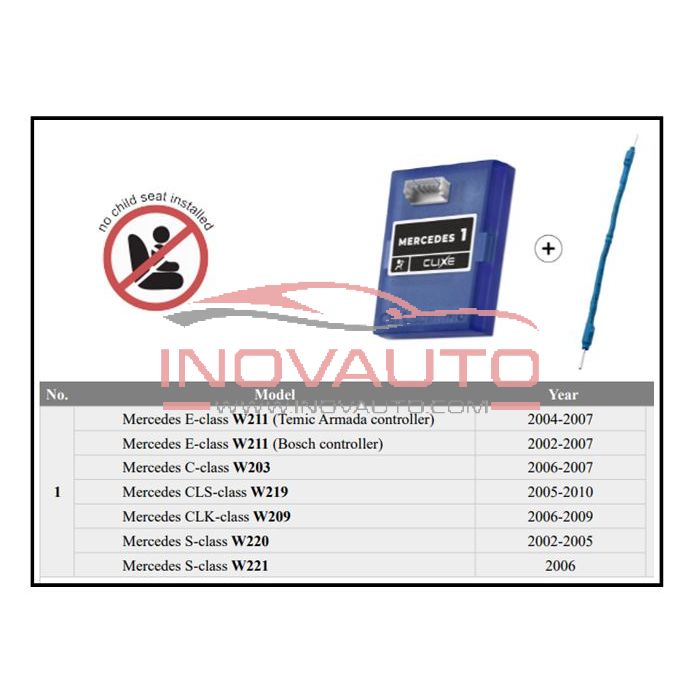 Installation instructions – seat occupancy sensor emulator – Mercedes –