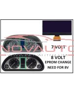 Pantalla LCD para Cuadro MERCEDES CLASSE A W169 / CLASSE B W245 - 7V o 8V  (8 Volt -Necesita mopdificar eprom del cuadro)